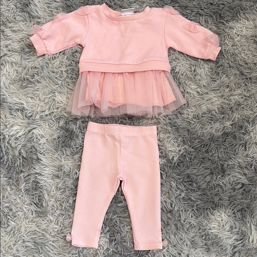 Adorable Pink Baby Outfit with Tulle